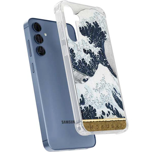 The Great Wave off Kanagawa by Hokusai Galaxy A35 5G Clear Case